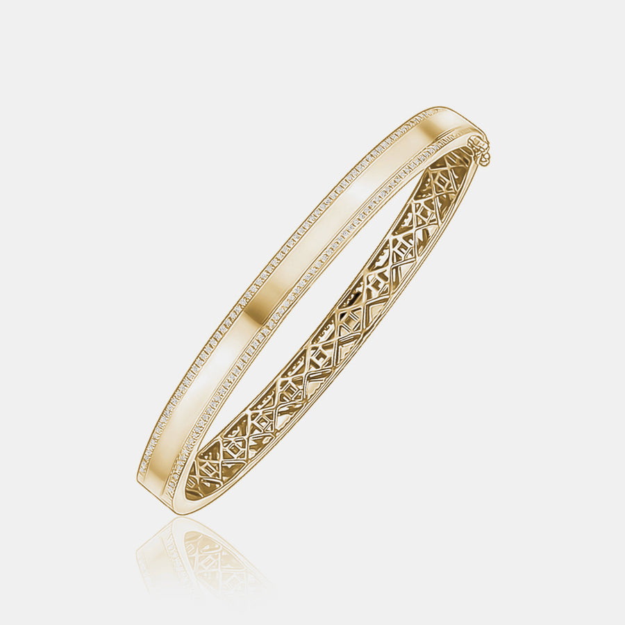 Bracelet à bordure de diamants