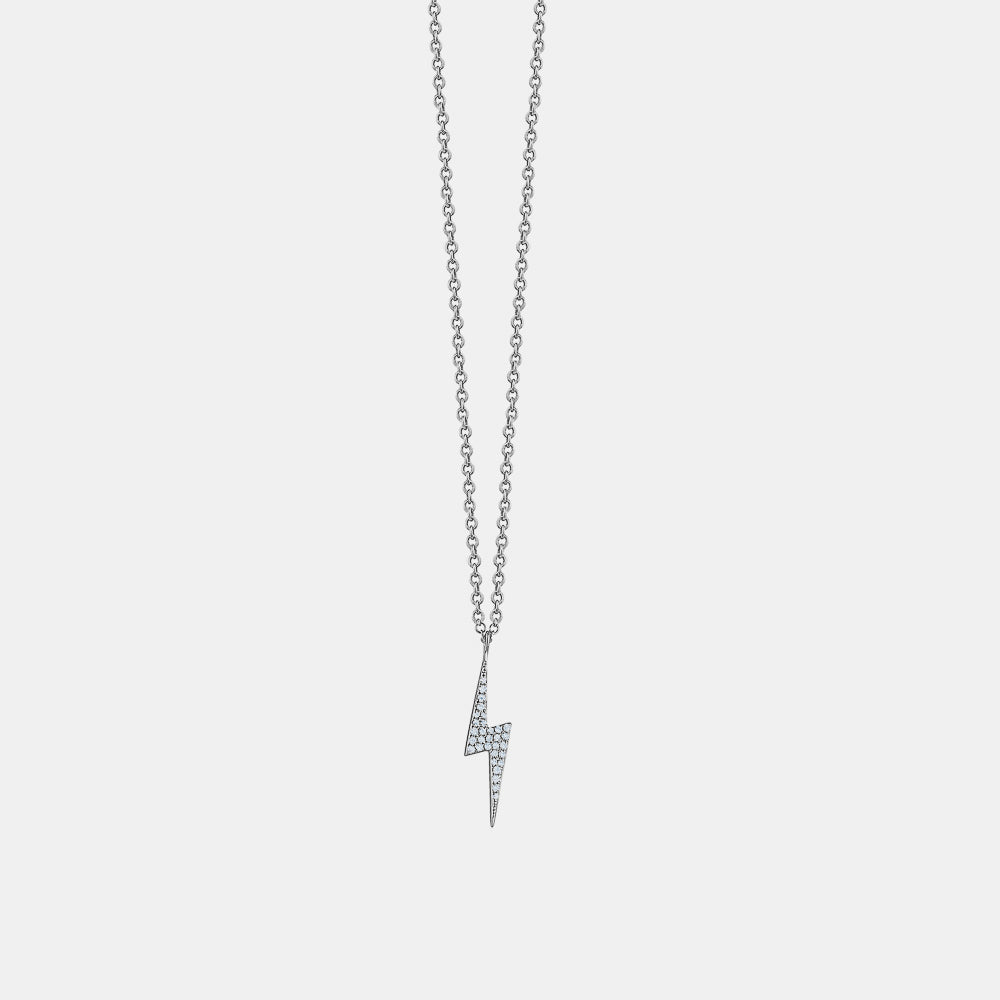 Diamond Lightning Bolt Necklace