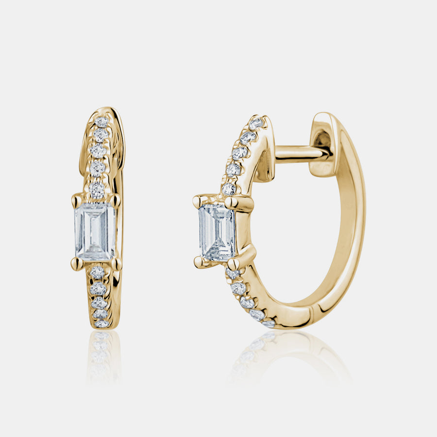 Baguette de diamant unique Huggies