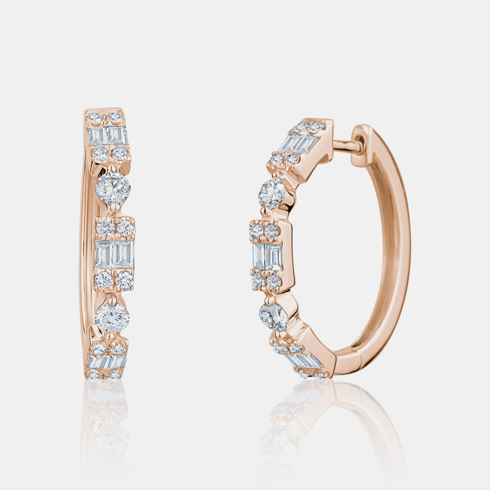 Multishape Diamond Hoops