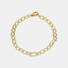 Bracelet à fermoir en diamant