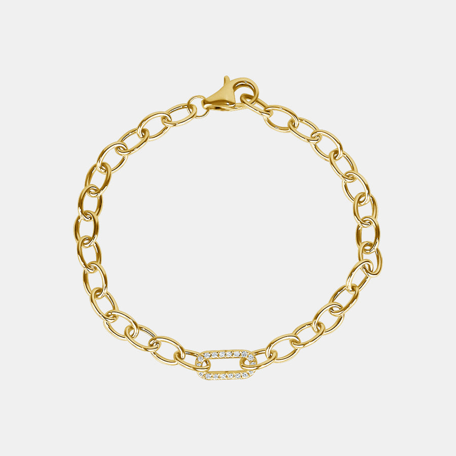 Bracelet à fermoir en diamant