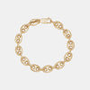 Bracelet à maillons bouffants