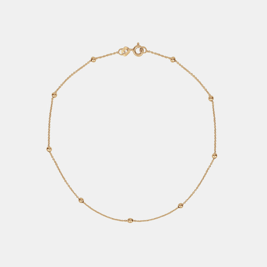 Bracelet de cheville de la gare en or
