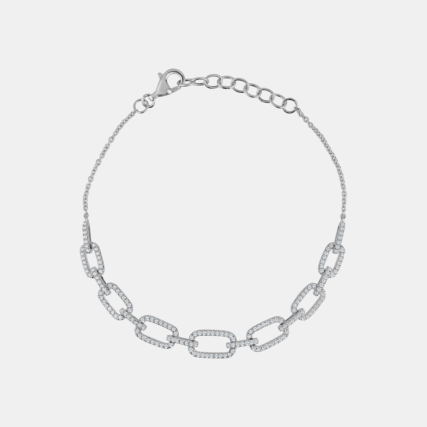 Diamond Chain Link Bracelet
