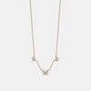 Collier papillon à trois diamants