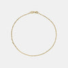 Bracelet de cheville en or fin