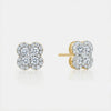 Diamond Clover Studs
