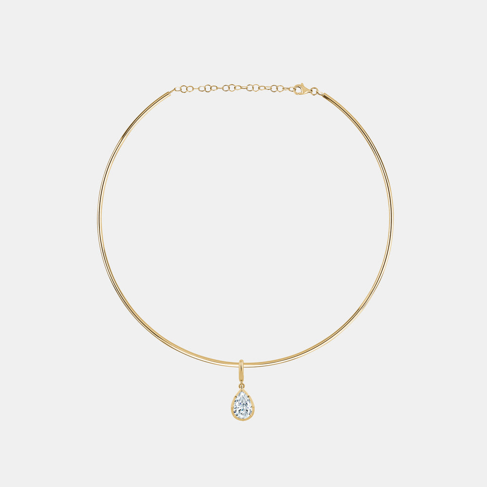 Omega Chain Necklace - 14K Yellow Gold