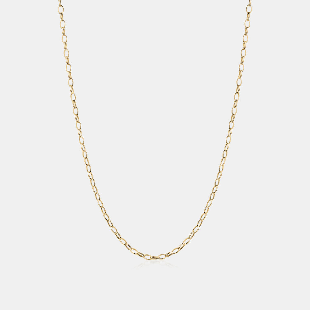Mini Chain Link Necklace - 14K Yellow Gold