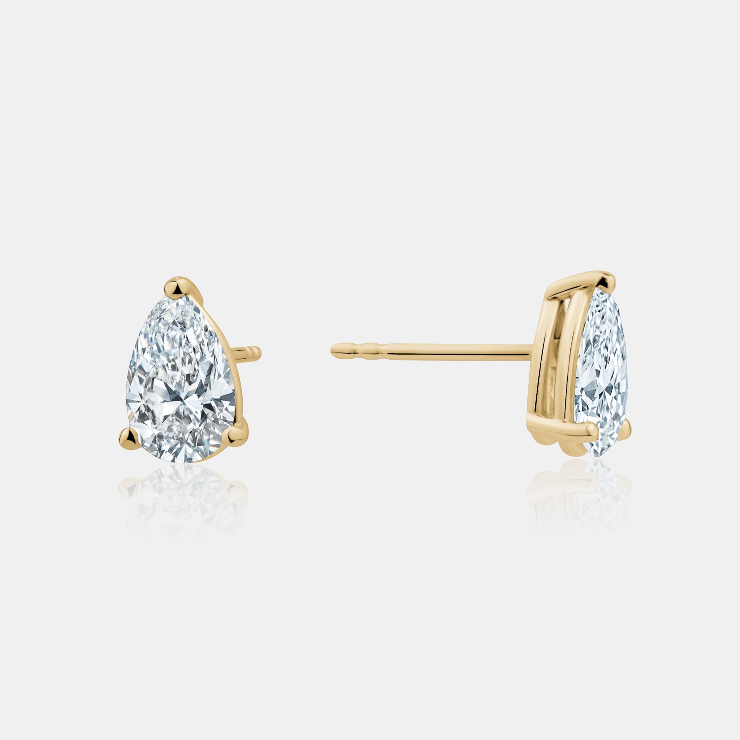 Lab Grown Diamond Pear Studs