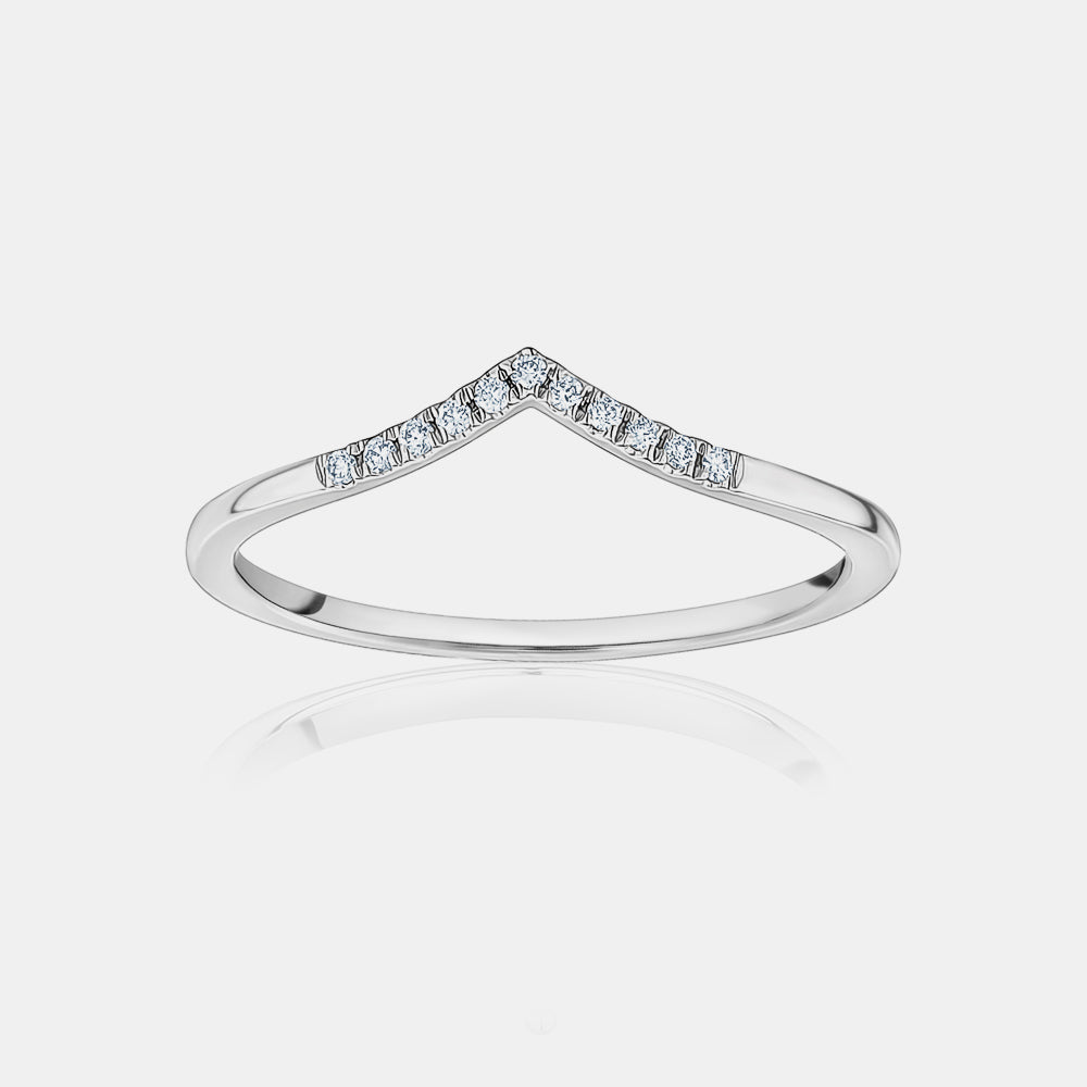 Partial Diamond V Ring
