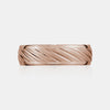 10K Diagonal Lines Wedding Band