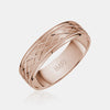 Alliance 14K en forme de diamant avec bordure à grains multiples