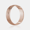 Alliance 14K en forme de diamant avec bordure à grains multiples