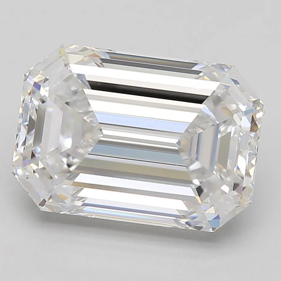 5.56ct Emerald Lab Grown Diamond (Colour D, Clarity IF, GIA Certified)