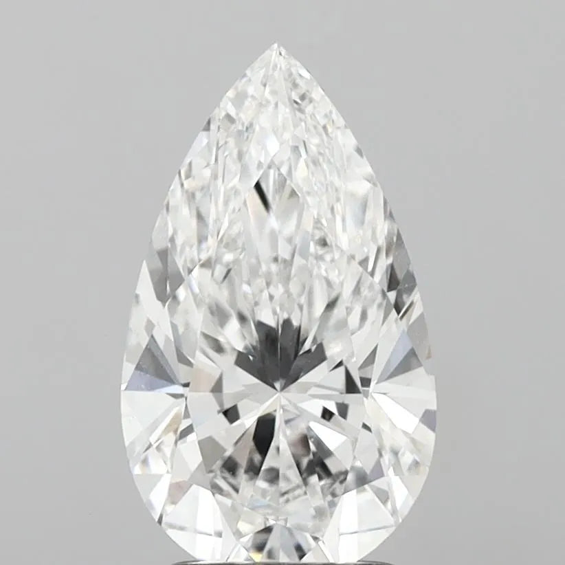 2.27ct Pear Lab Grown Diamond (Colour E, Clarity VVS1, IGI Certified)