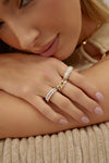 Bague à chaîne en diamant