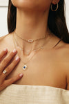 Collier papillon à diamants pendants