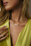 Collier à chaîne cubaine en nacre de perle