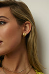 Boucles d'oreilles en forme de cœur bouffant