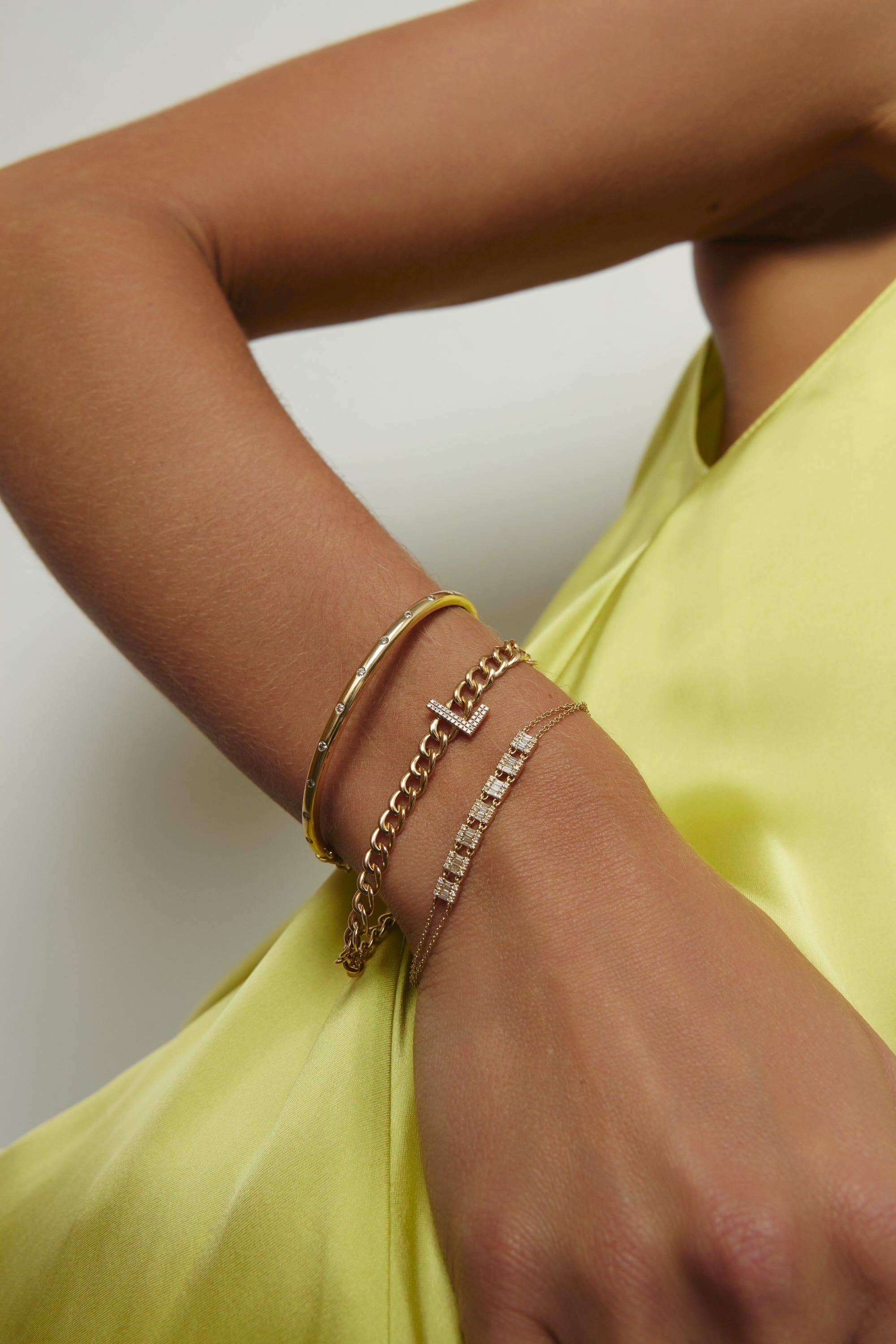 Bracelet avec Baguette de Diamants î  