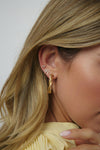Clous d'oreilles en diamant en Nœud Ruban