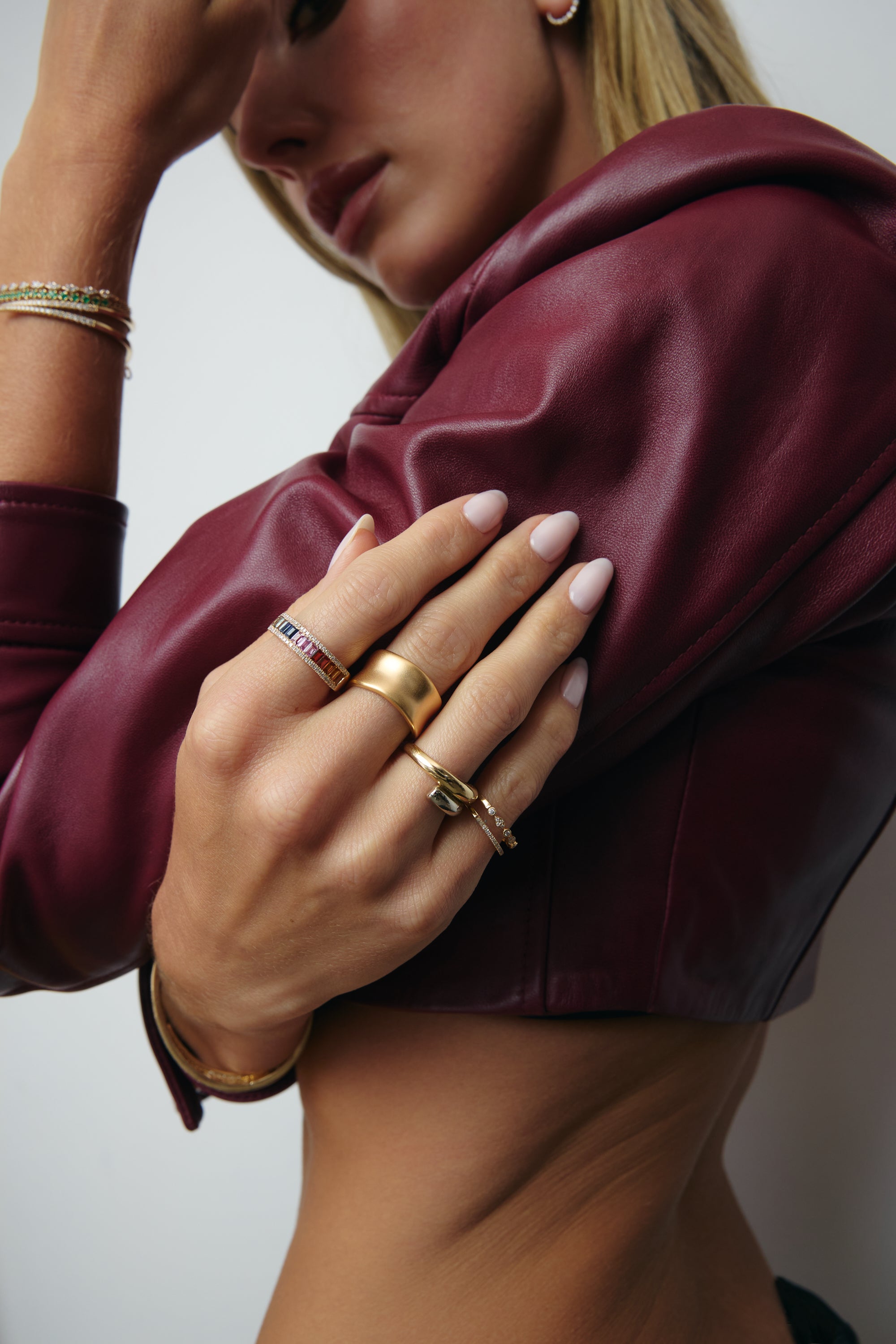 Colourful Baguette Gemstone Ring