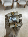 Rolex Datejust Two Tone Yellow gold with Checked Roman Dial 36mm with Fluted Bezel and Jubliee bracelet 16233-2604