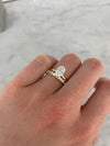 Bague à diamant baguette et rond