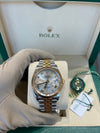 Rolex Datejust 36mm Two Tone Jubliee with Oystersteel and Roman Numeral diamond face 126233/2021