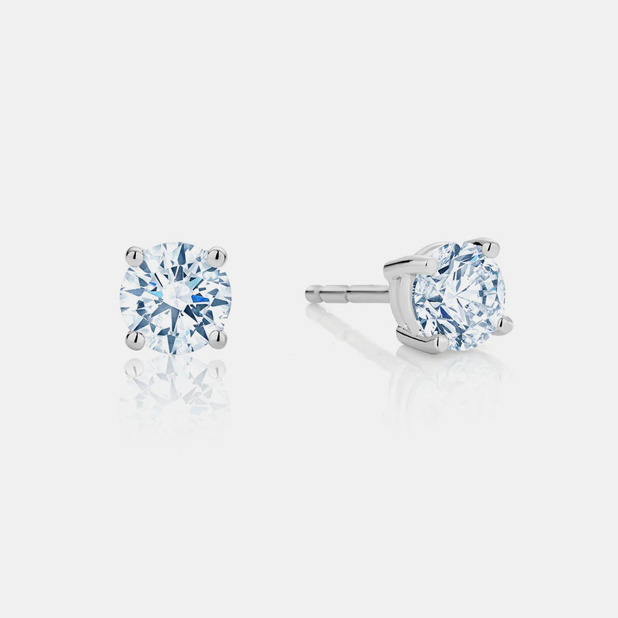 Boucles d'oreilles en diamant de culture