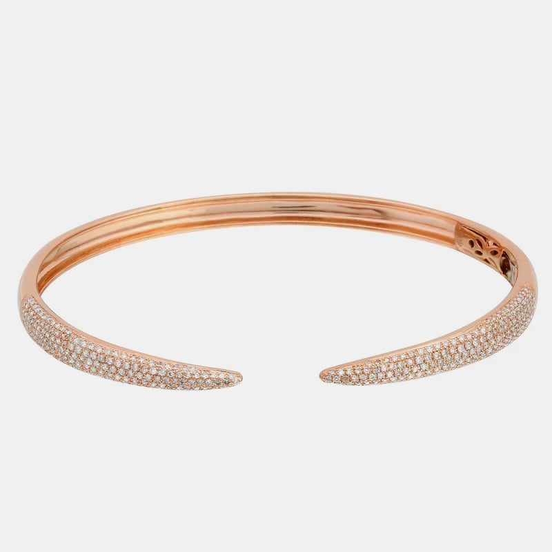Anneau à Oreilles avec Griffe en Diamant
