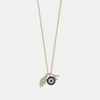 Collier Mauvais Oeil en Diamant avec Breloques