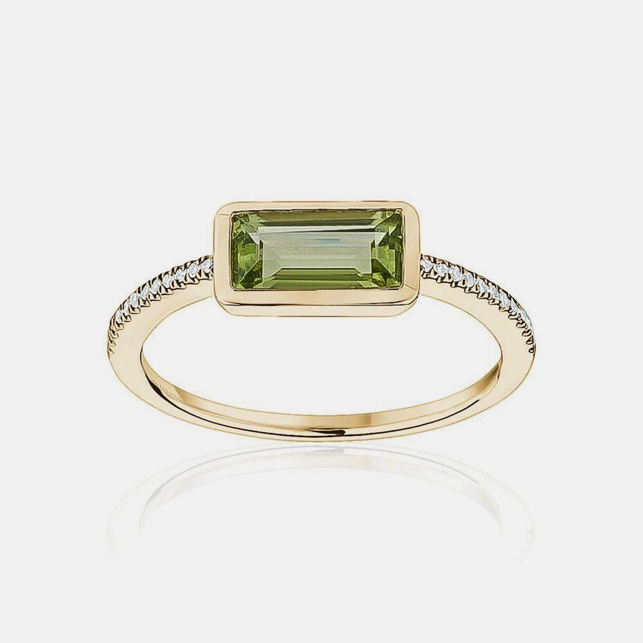 Bague Baguette de Pierres Précieuses