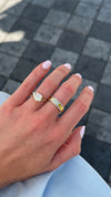 2.50ct Pear Shape Lab Curve Diamond Ring