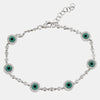 Bracelet Mauvais Oeil Turquoise avec Diamants