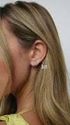 Boucles d'oreilles en diamant de culture