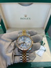 Rolex Datejust 36mm Two Tone Jubliee with Oystersteel and Roman Numeral diamond face 126233/2021