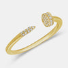 Bague à clou en diamant