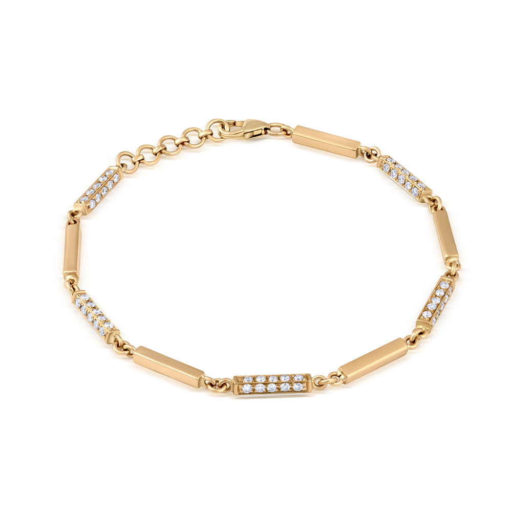 The Diamond Gold Bracelet - 14K Yellow Gold