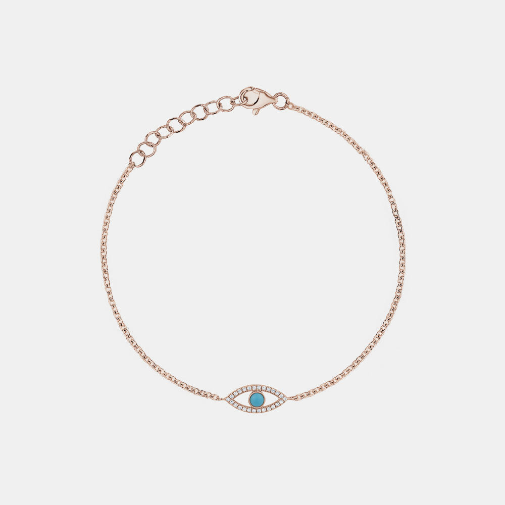 Turquoise Evil Eye Bracelet