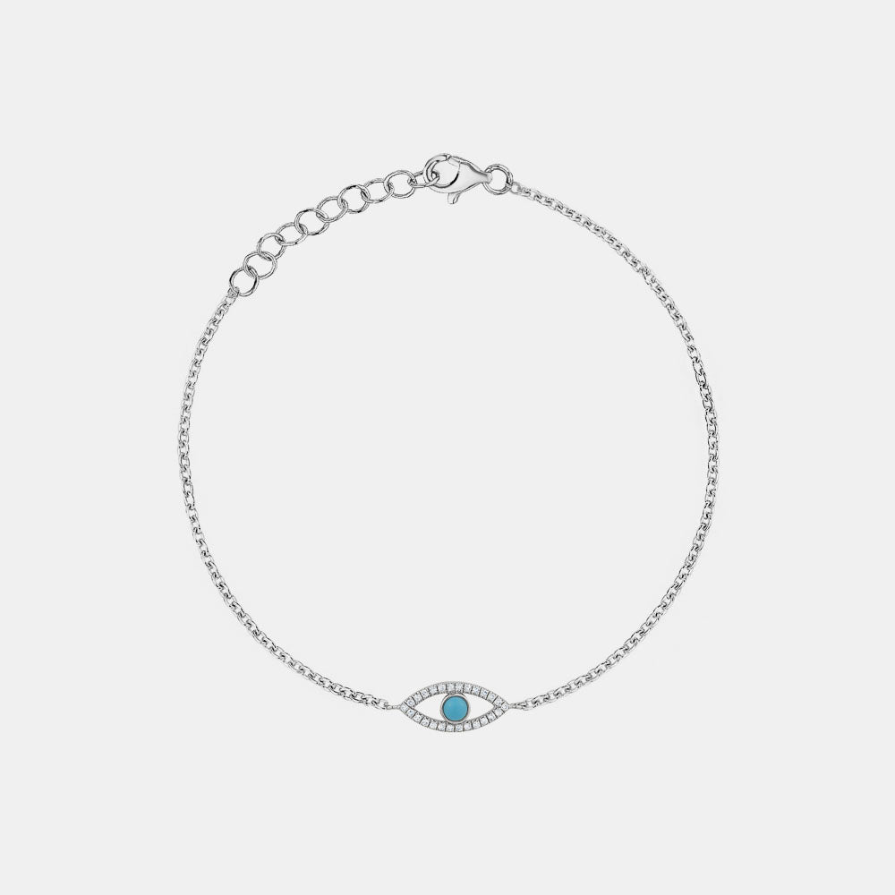 Turquoise Evil Eye Bracelet