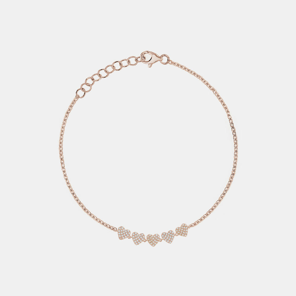 Bracelet de Coeur en Diamant