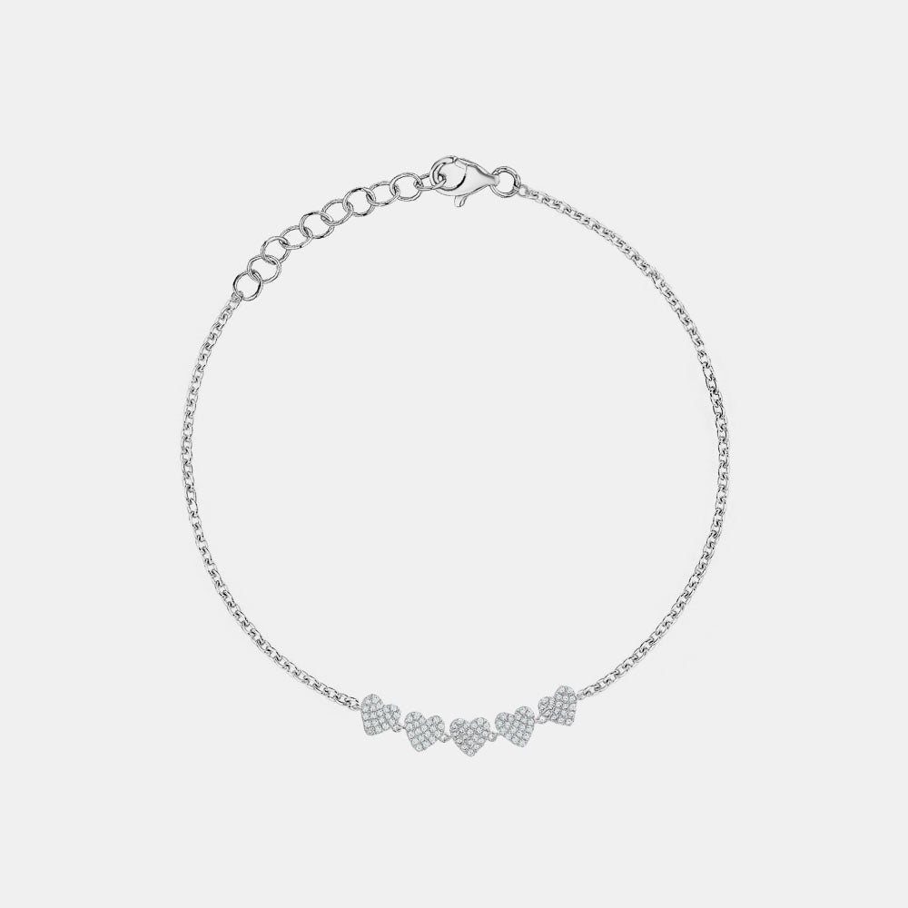 Bracelet de Coeur en Diamant