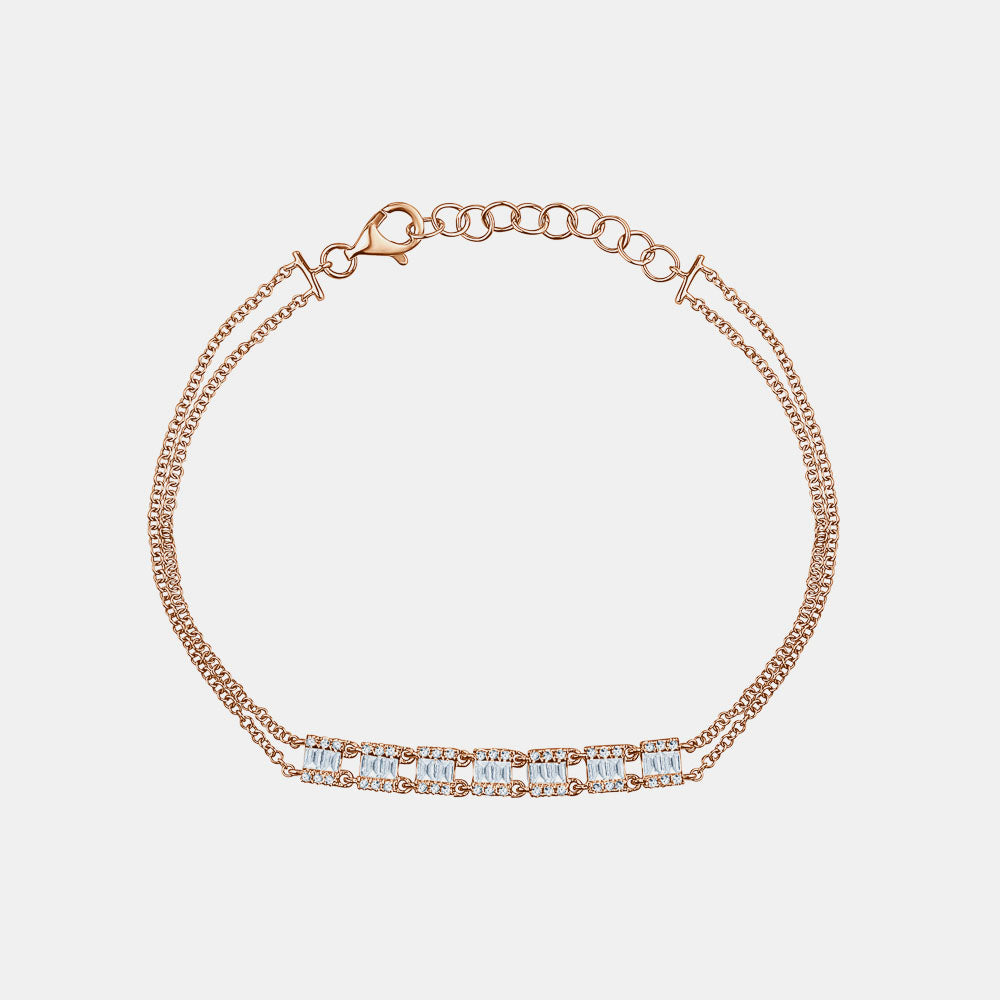 Bracelet avec Baguette de Diamants î  