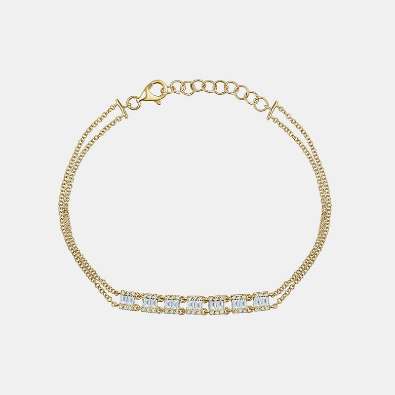 Diamond Baguette Bracelet
