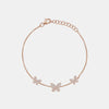 Triple Diamond Butterfly Bracelet