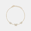 Triple Diamond Butterfly Bracelet
