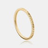 Ribbed Gold Stackable Ring